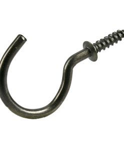 Ook 1 Antique Brass Cup Hooks 3pk
