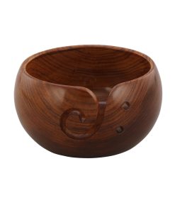 6 Sheesham Wood Yarn Bowl 6 3.50 by K+C