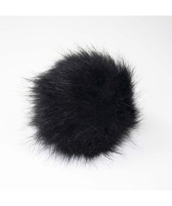 5 Black Faux Fur Clearance Pom by K+C