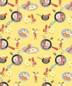 Fabric Traditions Breakfast Foods Yellow Novelty Cotton Fabric