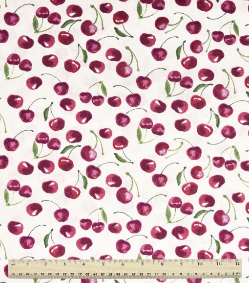 Tossed Cherries Novelty Cotton Fabric - Image 2