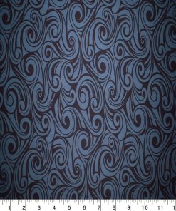 Navy Swirls Quilt Cotton Fabric by Quilter s Showcase
