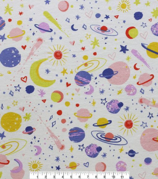Fun Space Super Snuggle Flannel Fabric - Image 2