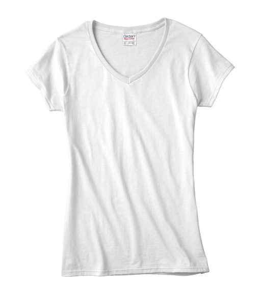 Gildan Ladies V Neck T-Shirt
