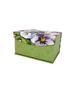 8 Green Gallery Floral Fliptop Box
