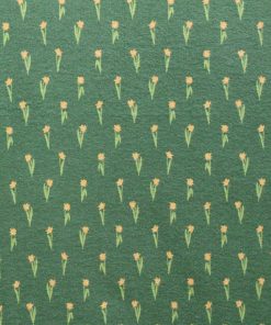 Green Daisy Super Snuggle Flannel Fabric