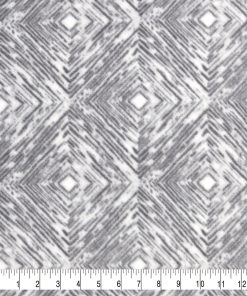 Black   White Distressed Diamonds Anti Pill Fleece Fabric