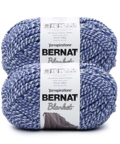 Bernat Blanket 220yds Super Bulky Polyester Yarn 2 Bundle