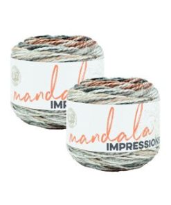 Lion Brand Mandala Impressions 164yds Bulky Acrylic Yarn 2 Bundle