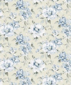Surface Style 20.5  x 18  Bluebell Whispery Floral Peel   Stick Wallpaper