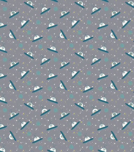 Space Animals Super Snuggle Flannel Fabric - Image 2