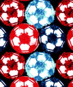 Soccer Balls Super Snuggle Flannel Fabric