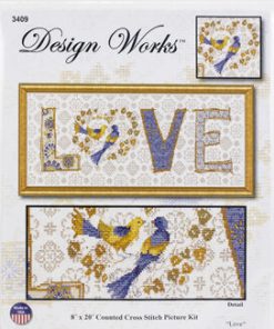 Design Works 20 x 8 Love Counted Cross Stitch Kit