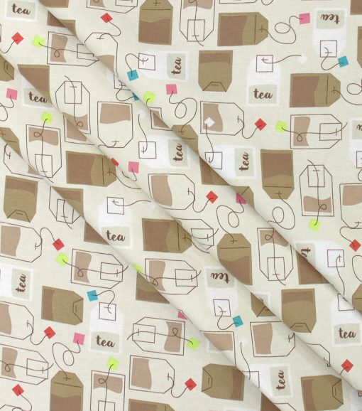 Tea Bags Super Snuggle Flannel Fabric - Image 2
