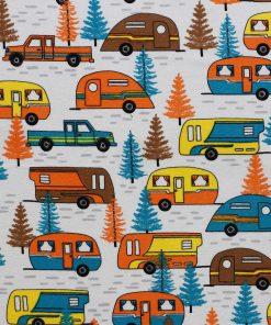 Campers   Trucks Super Snuggle Flannel Fabric