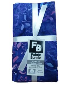 Purple Batik 18 21 Cotton Fabric Quarter Bundle