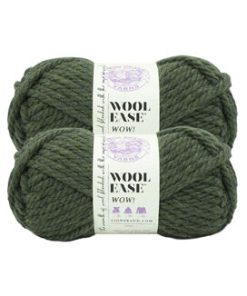 Lion Brand Jumbo Wool Ease WOW 66yds Jumbo Acrylic Yarn 2 Bundle