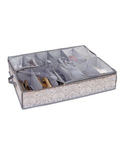 Laura Ashley 29 x 24 Almeida 12 Pair Under the Bed Shoe Storage Box