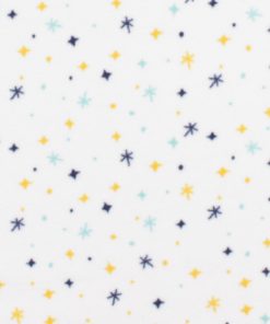 Sparkles on White Anti Pill Fleece Fabric by POP!