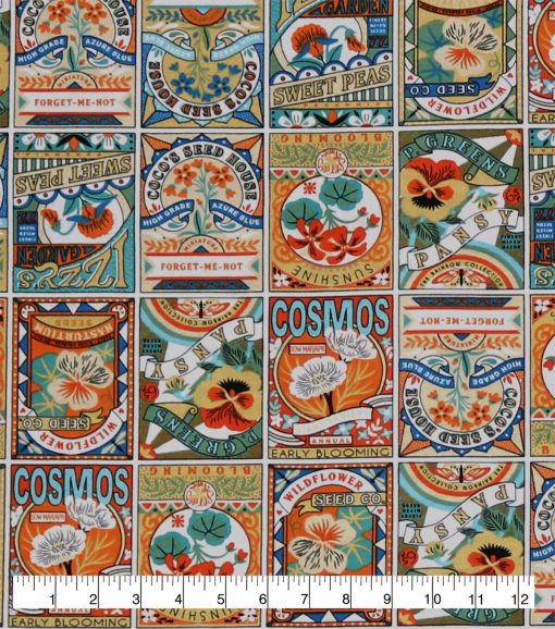 Seed Packets Super Snuggle Flannel Fabric - Image 2