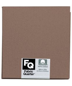 Taupe 1 Piece Cotton Fabric Quarter