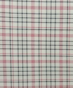 Cream Black Red Plaid Super Snuggle Flannel Fabric
