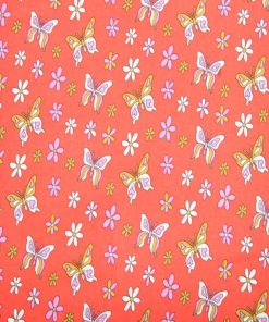 Super Snuggle Multi Bright Butterflies Flannel Fabric