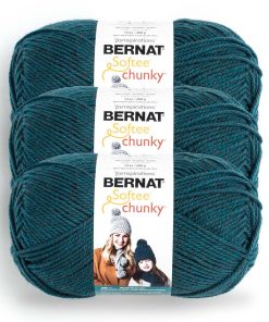 Bernat Softee Chunky 431yds Super Bulky Acrylic Yarn 3 Bundle