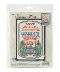 Design Works 8 x 12 All That Wander Counted Cross Stitch Kit