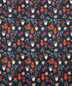 Pretty Potted Plants Super Snuggle Flannel Fabric