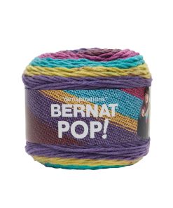 Bernat Pop! Self Striping 280yds Worsted Acrylic Yarn