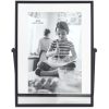4 x 6 Black Floating Easel Tabletop Picture Frame