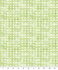 Susan Winget Green Spring Meadow Check Cotton Fabric by Keepsake Calico