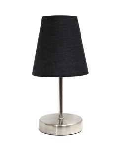 All The Rages 10.5 Metal Petite Stick Desk Lamp With Fabric Shade