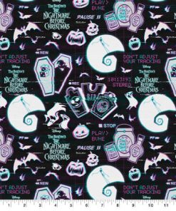 Nightmare Before Christmas Oogie Boogie Coffin Pack Cotton Fabric