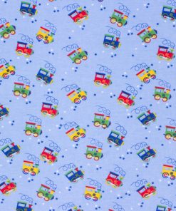 Choo Choo Train Super Snuggle Flannel Fabric