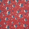 Stars On Red Patriotic Cotton Fabric