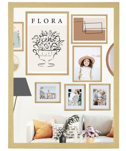 20 x 30 Natural Basic Linear Poster Frame by Place   Time