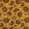 Super Snuggle Flannel Fabric Sunflowers   Bees