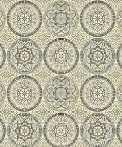 Surface Style 20.5  x 18  Silver Color Wheel Peel   Stick Wallpaper