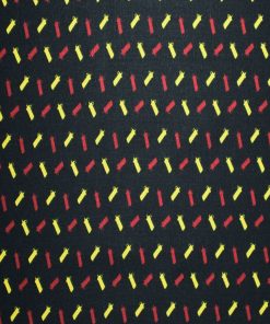 Condiments On Black Cotton Fabric by Quilters Showcase