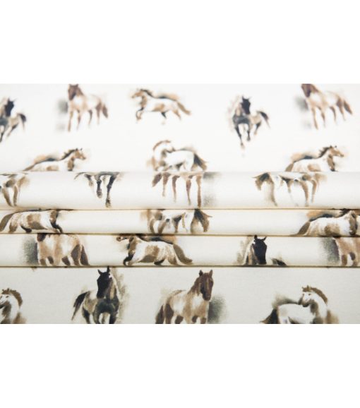 Horses Super Snuggle Flannel Fabric - Image 3
