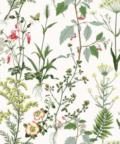 Surface Style 20.5  x 18  Grass Meadow Peel   Stick Wallpaper