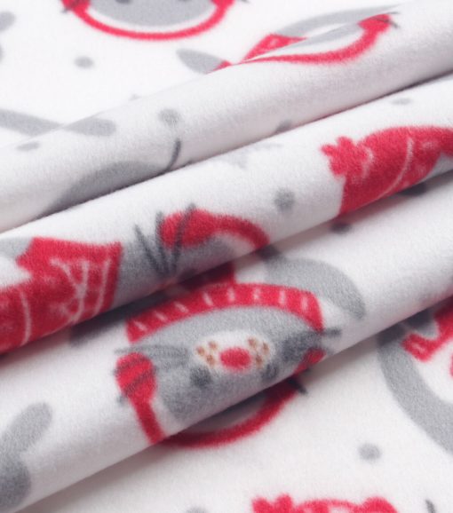 White Seals Blizzard Fleece Fabric - Image 3