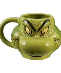 18oz Grinch Face Ceramic Sculpted Mug