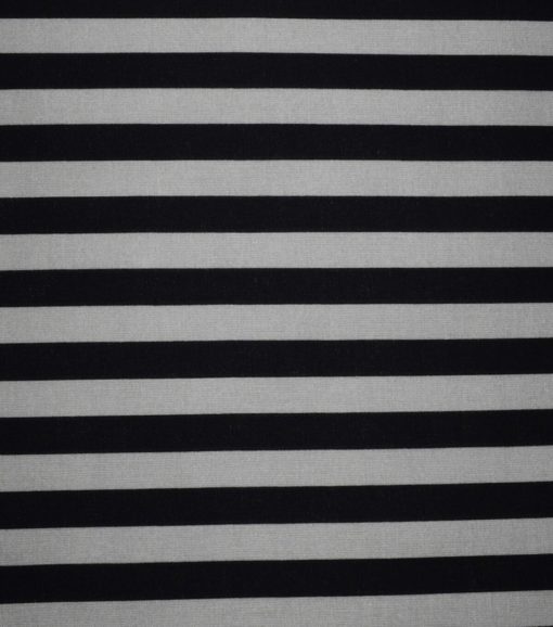 Halloween Black   Gray Stripes Cotton Fabric
