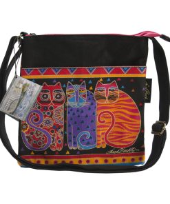 Laurel Burch Crossbody Purse Zipper Top 10X10 Feline Friends - 1
