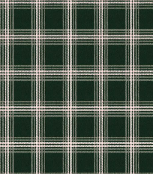 White   Green Plaid Super Snuggle Christmas Flannel Fabric