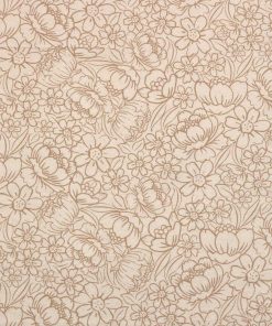 108 Light Brown Floral Blender Wide Flannel Fabric