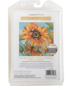 Dimensions 9 x 6 Sunflower Garden Counted Cross Stitch Kit